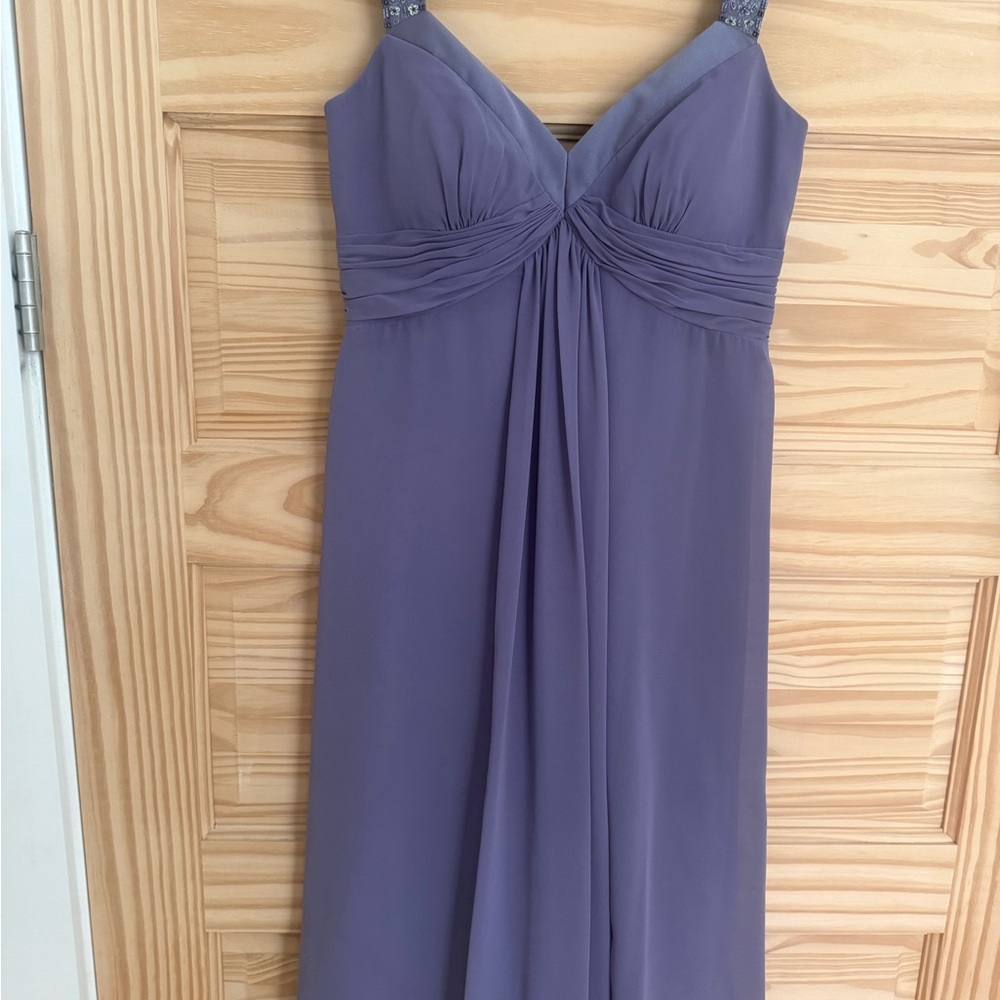 Elegant Purple Sleeveless Dress